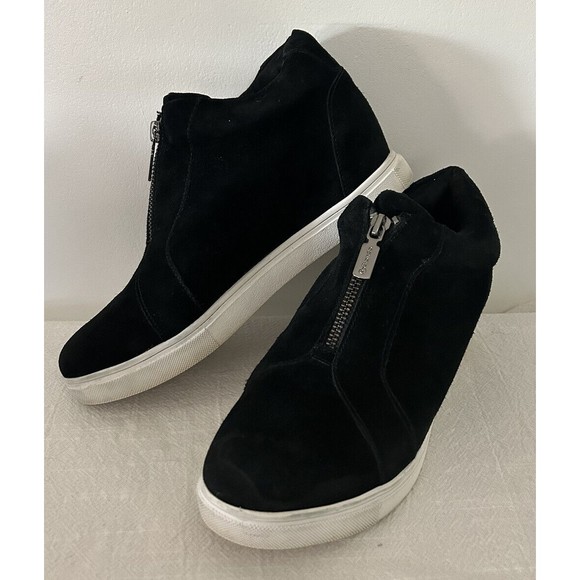 BLONDO Women's Glenda Platform Sneaker Bootie Waterproof Black Suede Size 8.5 - Picture 1 of 9